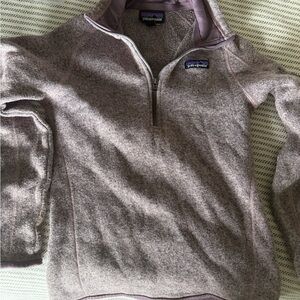 Patagonia Kids Zip-Up in Heathered Purple